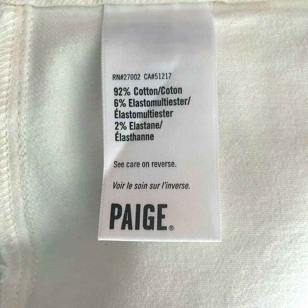 Paige Meadow Midi Skirt Tonal Ecru Size 28 - Picture 14 of 14